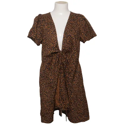 Wrap dress (Brown, Black) from Madewell Cotton