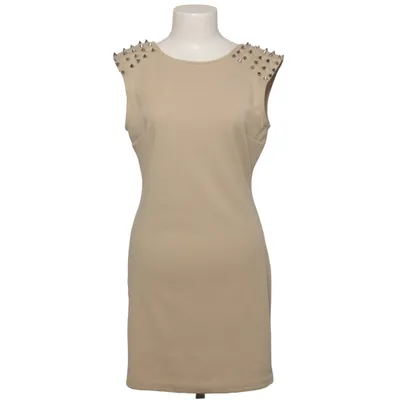 Jurk (Beige) van Pink Boutique Elastaan, Polyester, Viscose