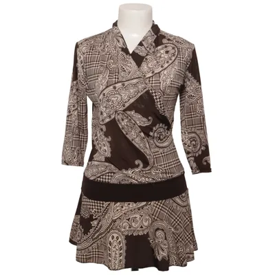 Robe portefeuille (Marron, Beige) de Alyssa