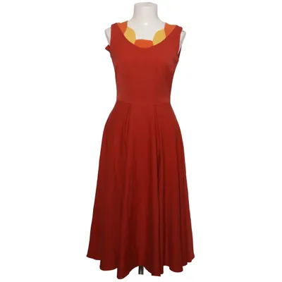 Jurk (Rood, Oranje, Geel) van Miss Candyfloss Elastaan, Polyester, Viscose