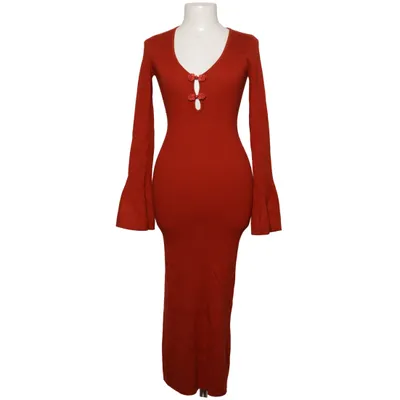 Maxi dress (Red) from Gina Tricot Elastane, Polyamide, Viscose
