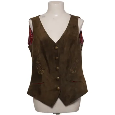 Gilet (Bruin, Rood, Lila) van Meindl Acetaat, Leer, Viscose, Wol