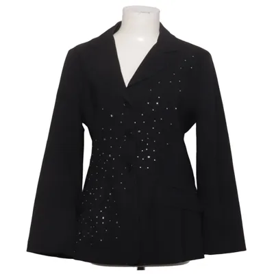 Blazer (Black) from Moschino Jeans Elastane, Polyamide, Viscose