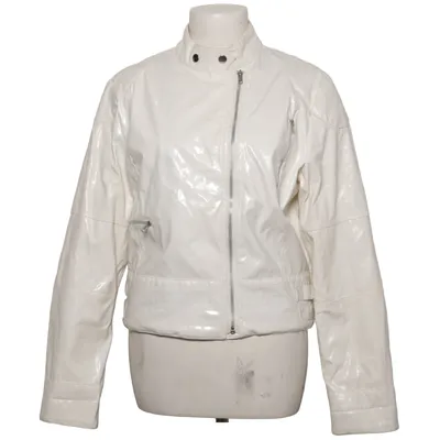 Bikerjack (Wit) van CKN of Scandinavia Katoen, Polyester, Polyurethaan