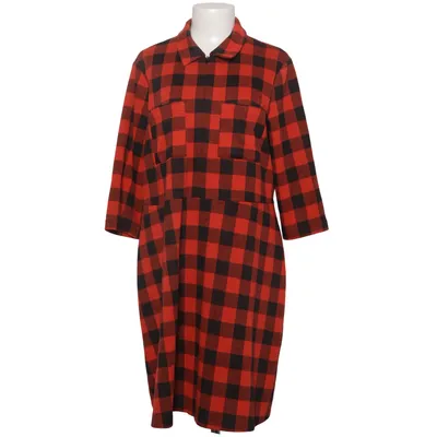 Robe chemise (Rouge, Noir) de Violeta Coton, Élasthane, Polyester