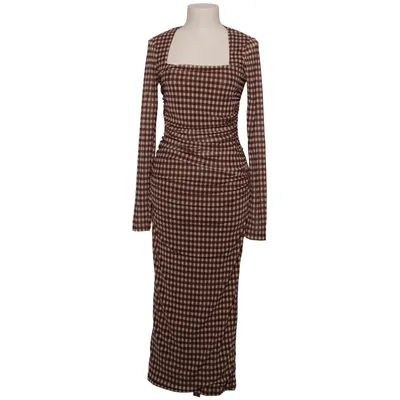 Maxi jurk (Bruin, Wit) van LeGer by Lena Gercke Elastaan, Polyester