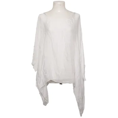 Blouse (White) Elastane, Silk, Viscose