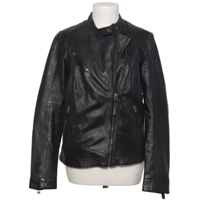 Bikerjakke (Sort) fra AJC Læder, Polyester