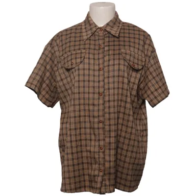 Short sleeve shirt (Beige, Brown) from Dazy Elastane, Polyester