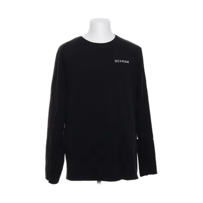 Langærmet t-shirt (Sort) fra Box Raw Bomuld, Elastan