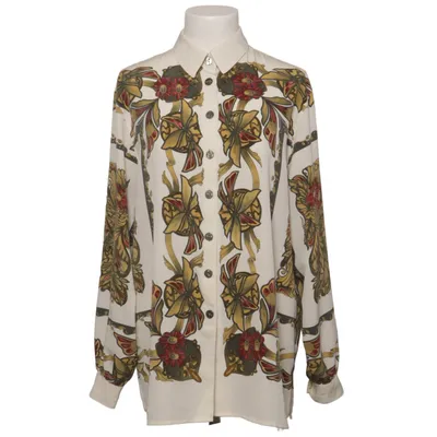 Bluse (Hvid, Flerfarvet) fra Delmod Polyester