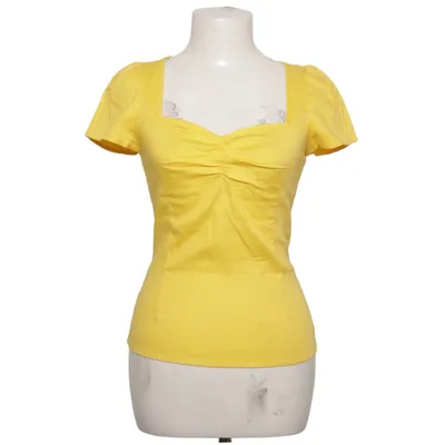 Top (Geel) van Collectif Vintage Katoen, Elastaan