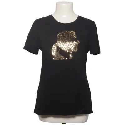 T-shirt (Svart, Guldfärgad) från Karl Lagerfeld Bomull, Elastan