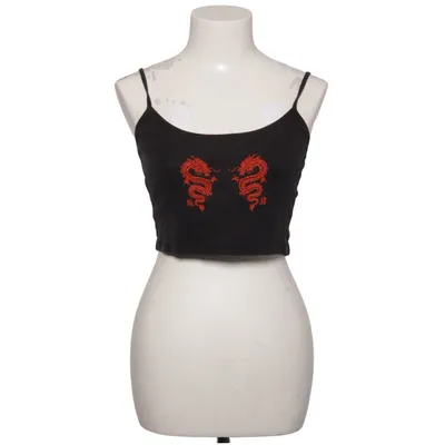 Crop top (Svart, Röd) från Urban Outfitters