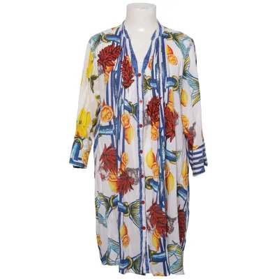 Blousejurk (Blauw, Wit, Meerkleurig) van Antica Sartoria Katoen