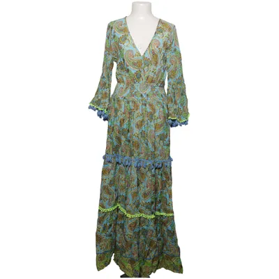 Maxi dress (Blue, Multicolored) from Isla Bonita Cotton