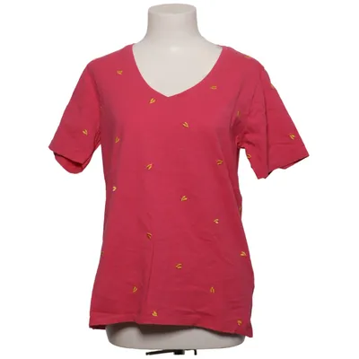 T-shirt (PHIL V-NECK ORANGE HEART T-SHIRT) from Fabienne Chapot Organic cotton