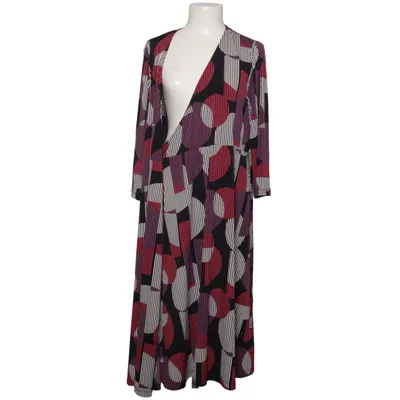 Slå-om-kjole (Sort, Pink, Lilla, Flerfarvet) fra Samoon Elastan, Polyester