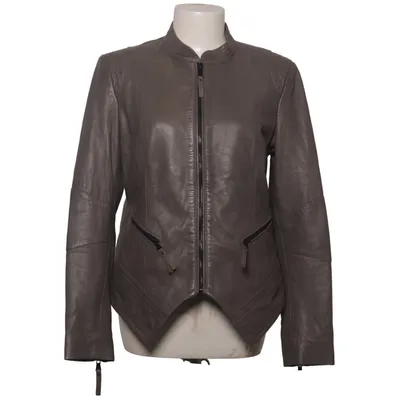 Veste en cuir (Gris) de Be Edgy Cuir, Polyester