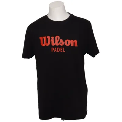 T-shirt (Sort, Rød) fra Wilson Bomuld, Elastan, Polyurethan