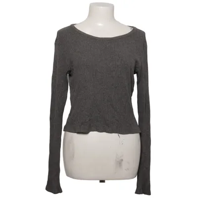 Long sleeve T-shirt (Gray) from Brandy Melville Cotton, Elastane, Viscose