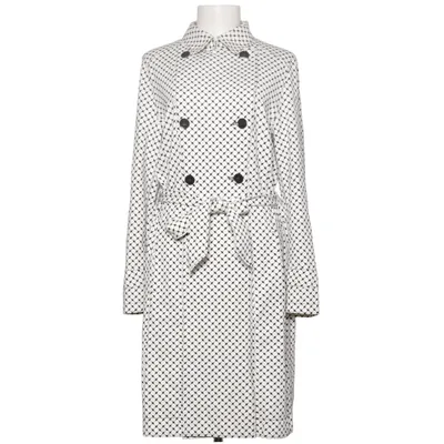Trenchcoat (Vit, Svart) från Marc Cain Elastan, Polyamid, Polyester