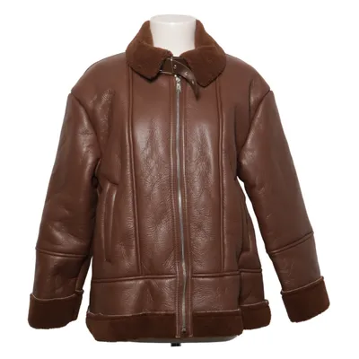 Shearling jas (Bruin) van Enter Elastaan, Polyester