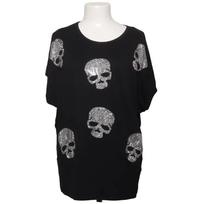 T-shirt (Zwart) van CC Fashion Katoen, Elastaan, Viscose