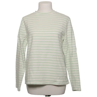 T-shirt à manches longues (Vert, Blanc) de Daphnea Coton