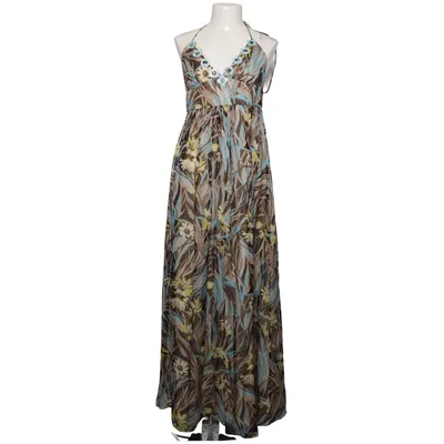 Maxi dress (Brown, Blue, Yellow) from Milly Polyester, Silk