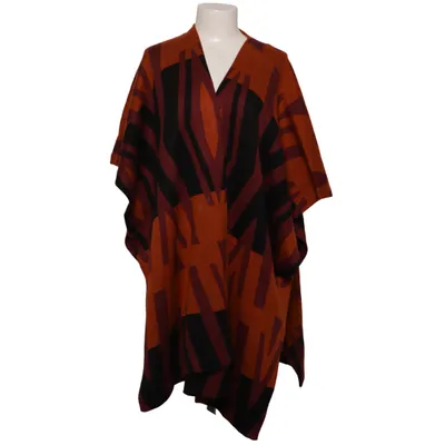 Poncho (Orange, Lila, Svart) från Aprico Akryl, Ull