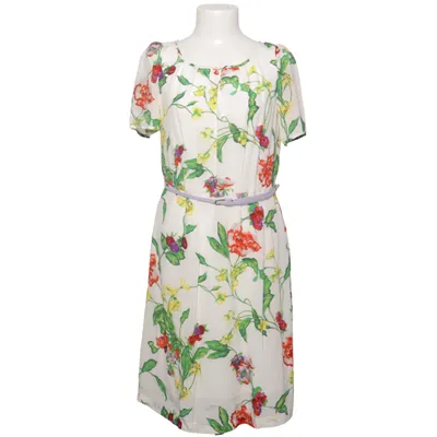 Dress (White, Multicolored) from Edith & Ella Silk, Viscose