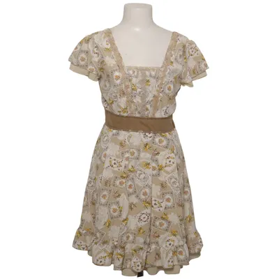 Dress (Beige, Multicolored) from Axes Femme Cotton, Nylon, Polyester, Viscose
