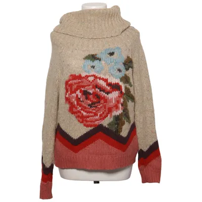 Sweater (Beige, Flerfarvet) fra Twin Set Simona Barbieri Akryl, Bomuld, Elastan, Polyamid