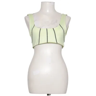 Crop top (Jaune) de Justine Skye x H&M Élasthane, Polyester