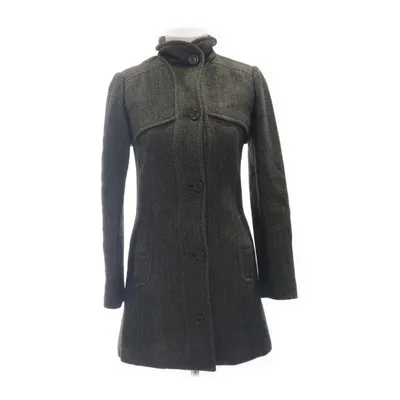 Coat (Green) from May Cotton, Polyester, Viscose, Wool