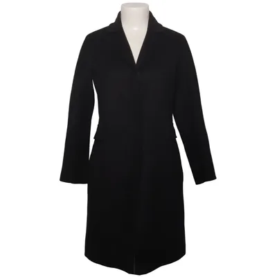 Coat (Black) from Caractère Polyester, Wool