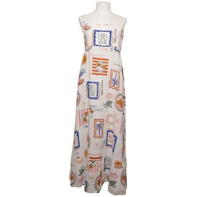 Maxi dress (White, Multicolored) from Label of Love Linen, Viscose