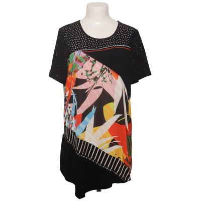 Top (Black, Multicolored) from Pause Café Elastane, Polyester, Viscose