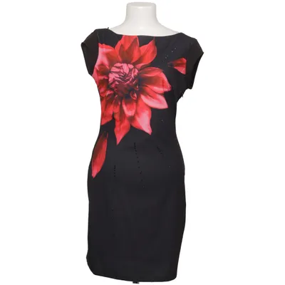 Dress (Black, Red) from Desigual Elastane, Polyester