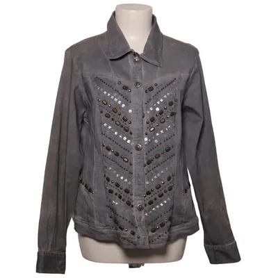 Jacke (Grau) von Body Needs Baumwolle, Elasthan