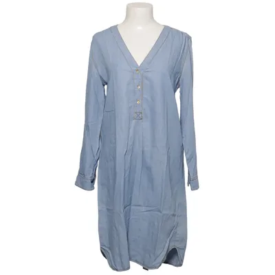 Denim jurk (Blauw) van August Linnen