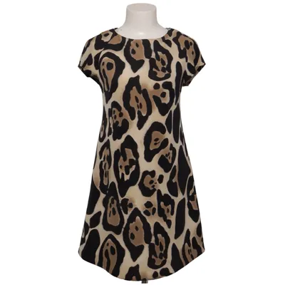 Jurk (Zwart, Beige) van Susy Mix Elastaan, Polyester