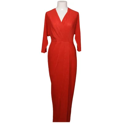 Wickelkleid (Rot) von Closet Elasthan, Metallfaser, Polyester