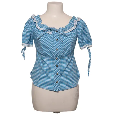 Dirndlbluse (Blau, Weiß) von NKD Baumwolle, Polyester