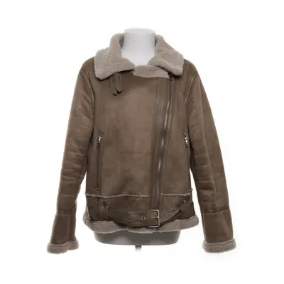 Shearlingjakke (Beige) fra Zara Polyester