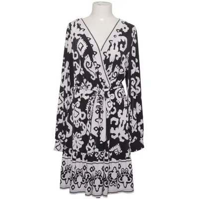 Slå-om-kjole (Sort, Hvid) fra Bodyflirt Boutique Elastan, Polyester