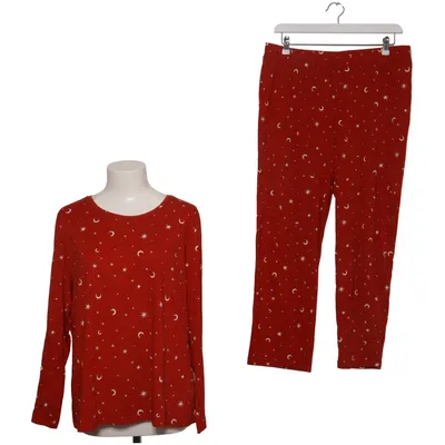 Pyjama (Rood, Wit) van Tchibo Katoen, Gerecycled polyester, Viscose