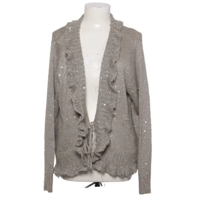 Cardigan (Gray, Silver) from Xandres Acrylic, Mohair, Polyamide, Polyester, Wool