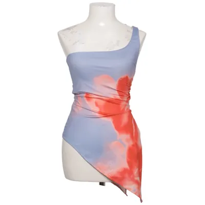 Dress (Blue, Red, Multicolored) from Bershka Elastane, Polyester
